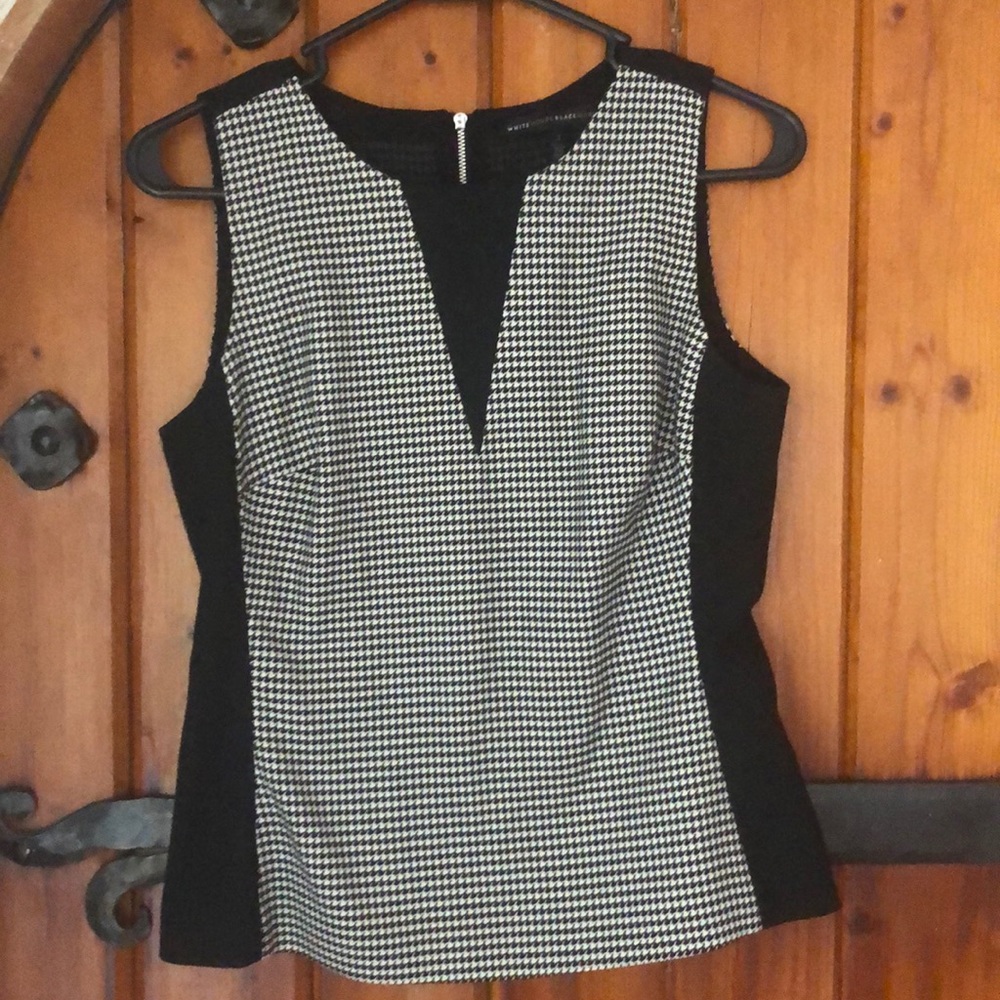 Houndstooth Bodice Top